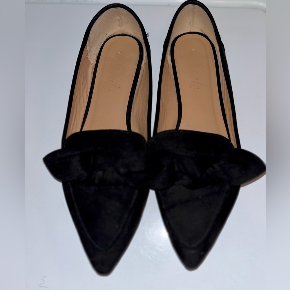 Pointed Toe, Bow slip on ballet flats